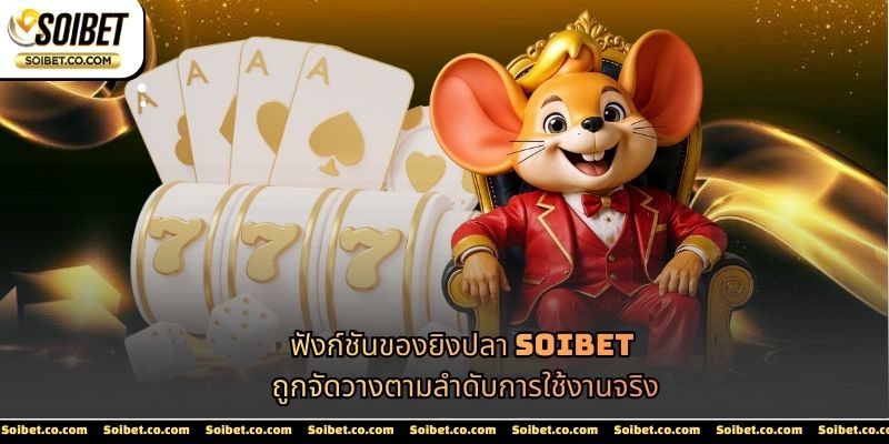 ฟังก์ชันของยิงปลา SOIBET ถูกจัดวางตามลำดับการใช้งานจริง